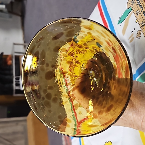 2 blown glass Margherita glasses - Picture 4 of 5